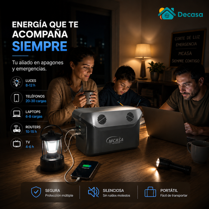 Estación Energía  300W 20Ah Mcasa