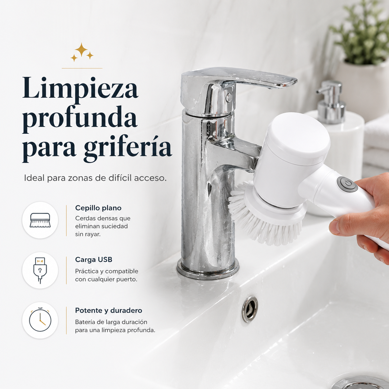 Cepillo De Limpieza Eléctrico