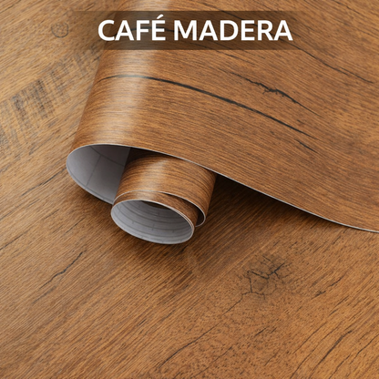 Papel Adhesivo Café Madera