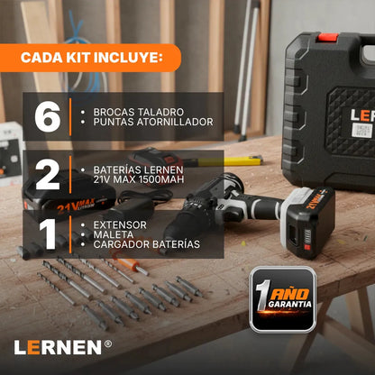 Kit Taladro Destornillador Lernen