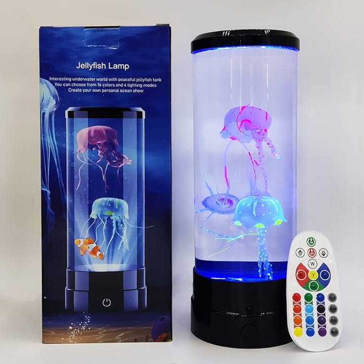 Luz nocturna con forma de medusa