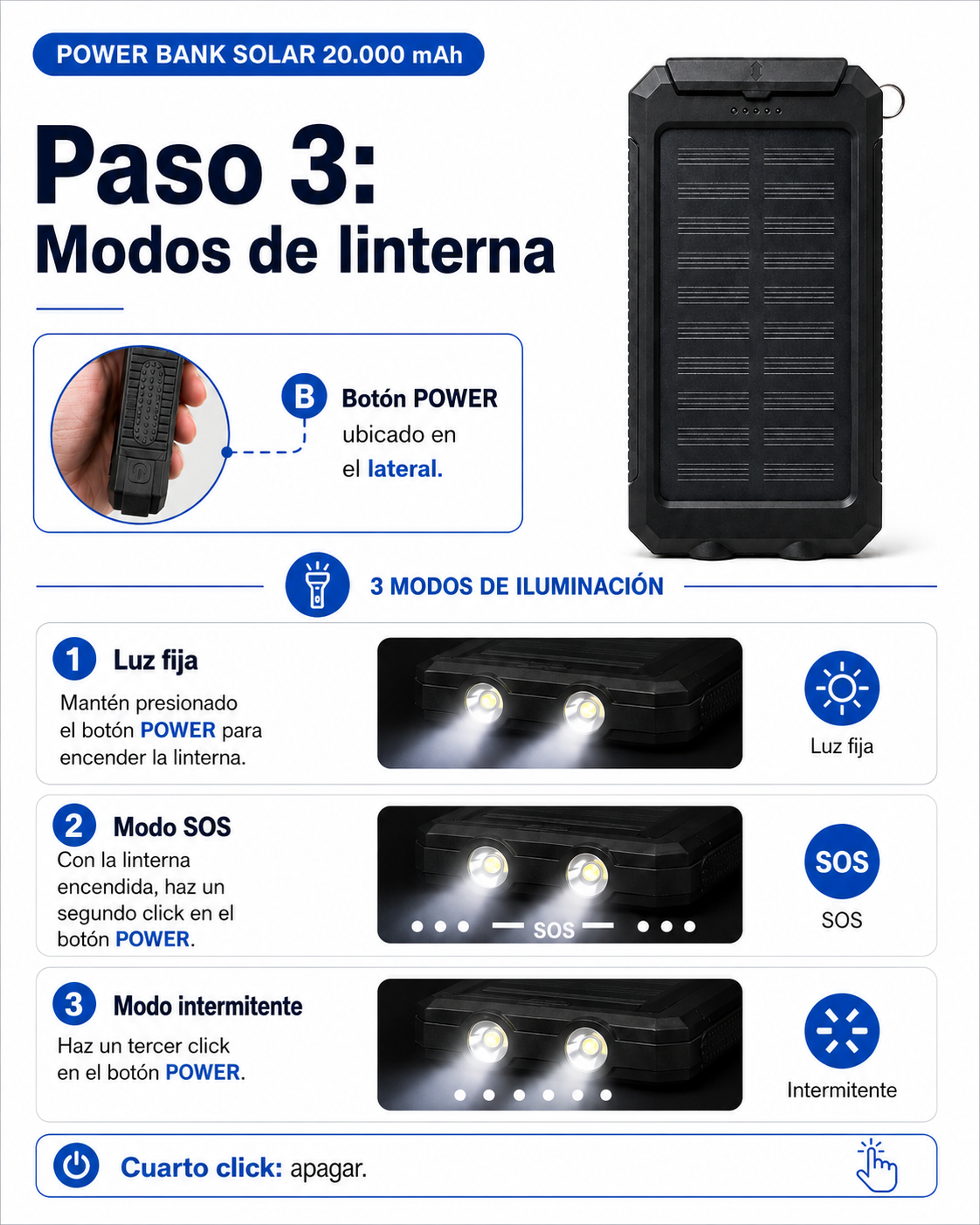 Cargador Solar Power Bank
